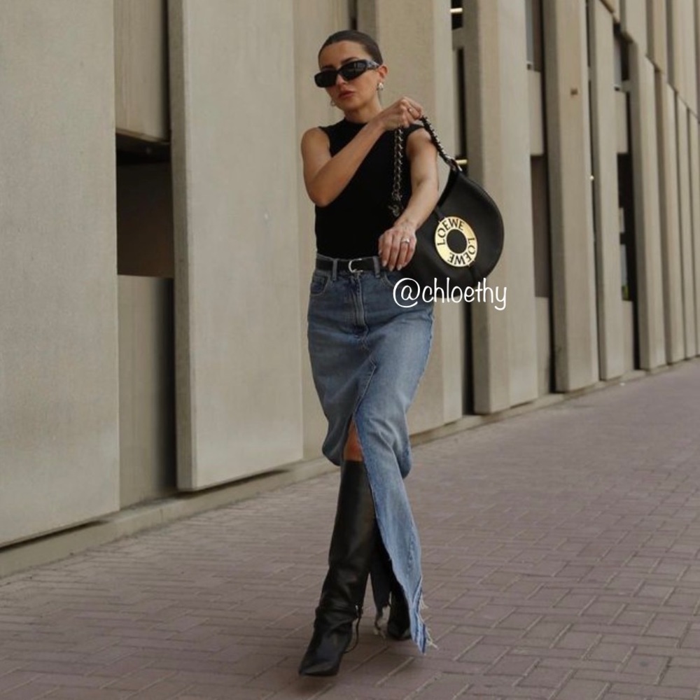 Zara DENIM SKIRT TRF - Picture 4 of 16